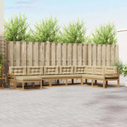 Set di divani da esterno 8 pcs Bianco e Beige 3386867