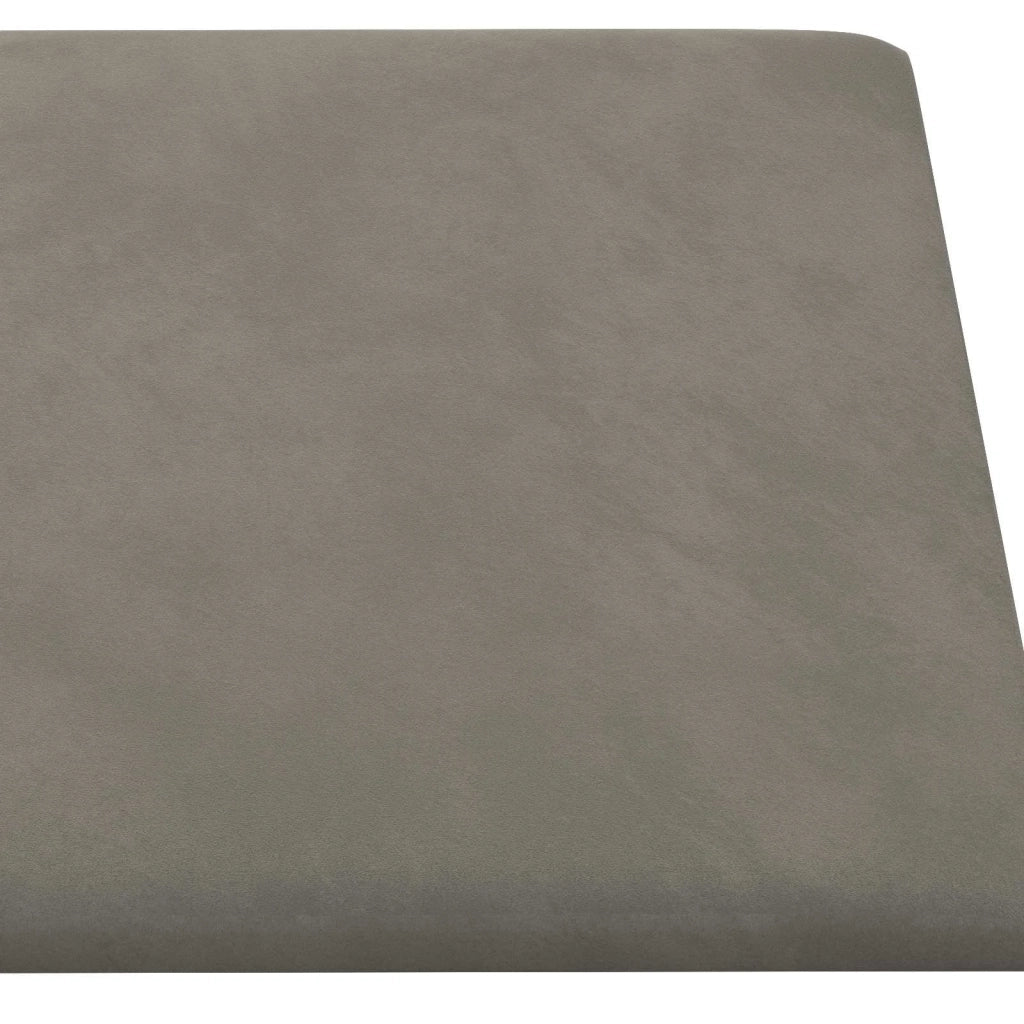 Testiera | Testata da Parete 12 pcs Grigio Chiaro Velluto