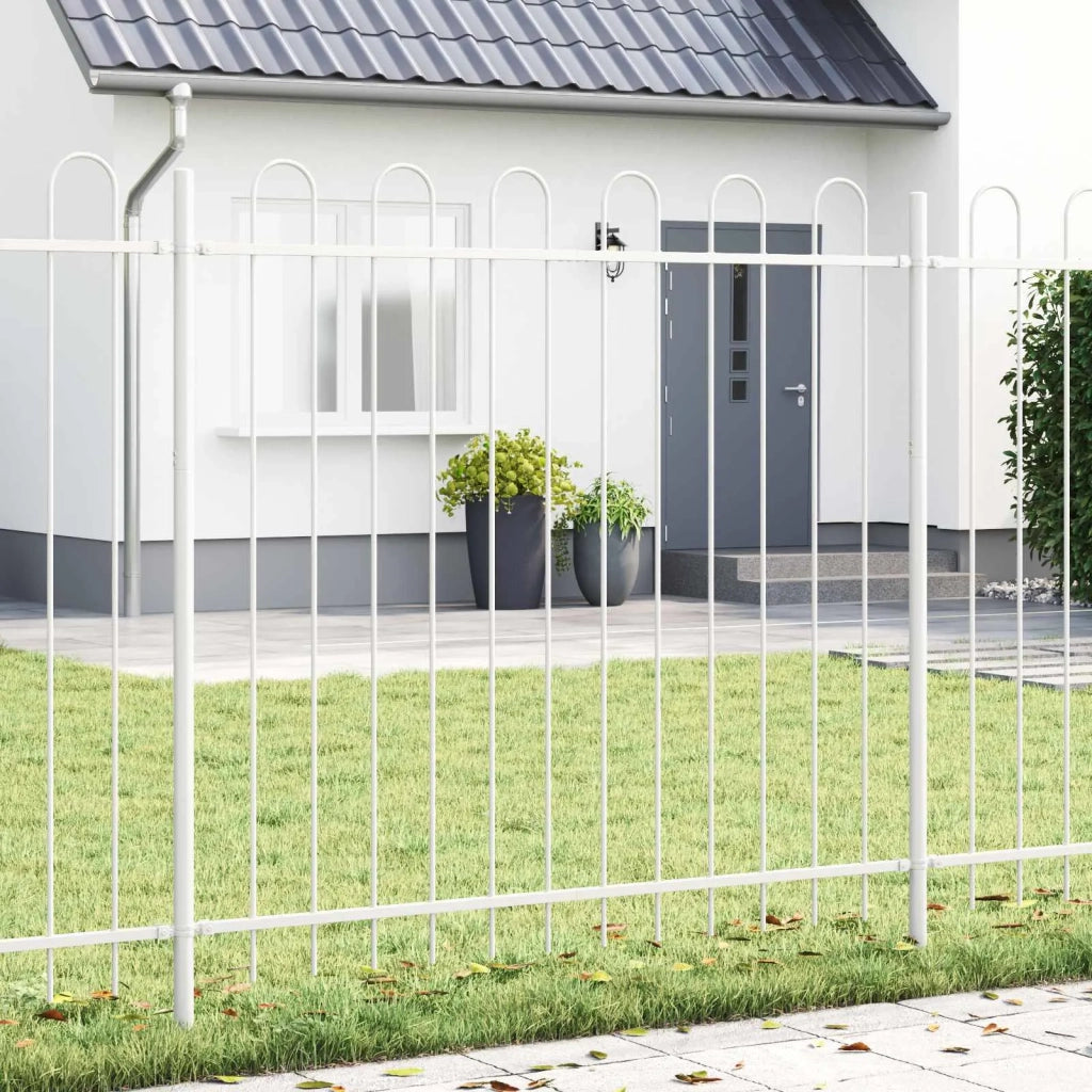 Recinzione per Giardino 2 pcs Bianco 3,4 x 1,2 m 3334041