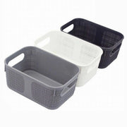 Trade Shop - Cestino Cesto Porta Oggetti Organizer Rettangolare Porta Tutto Bagno Casa 79462 -