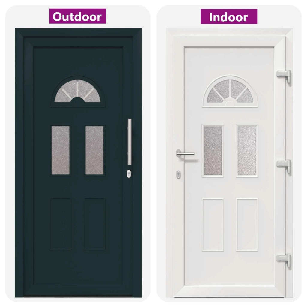 Porta Frontale Antracite 88 x 200 cm PVC 3445708