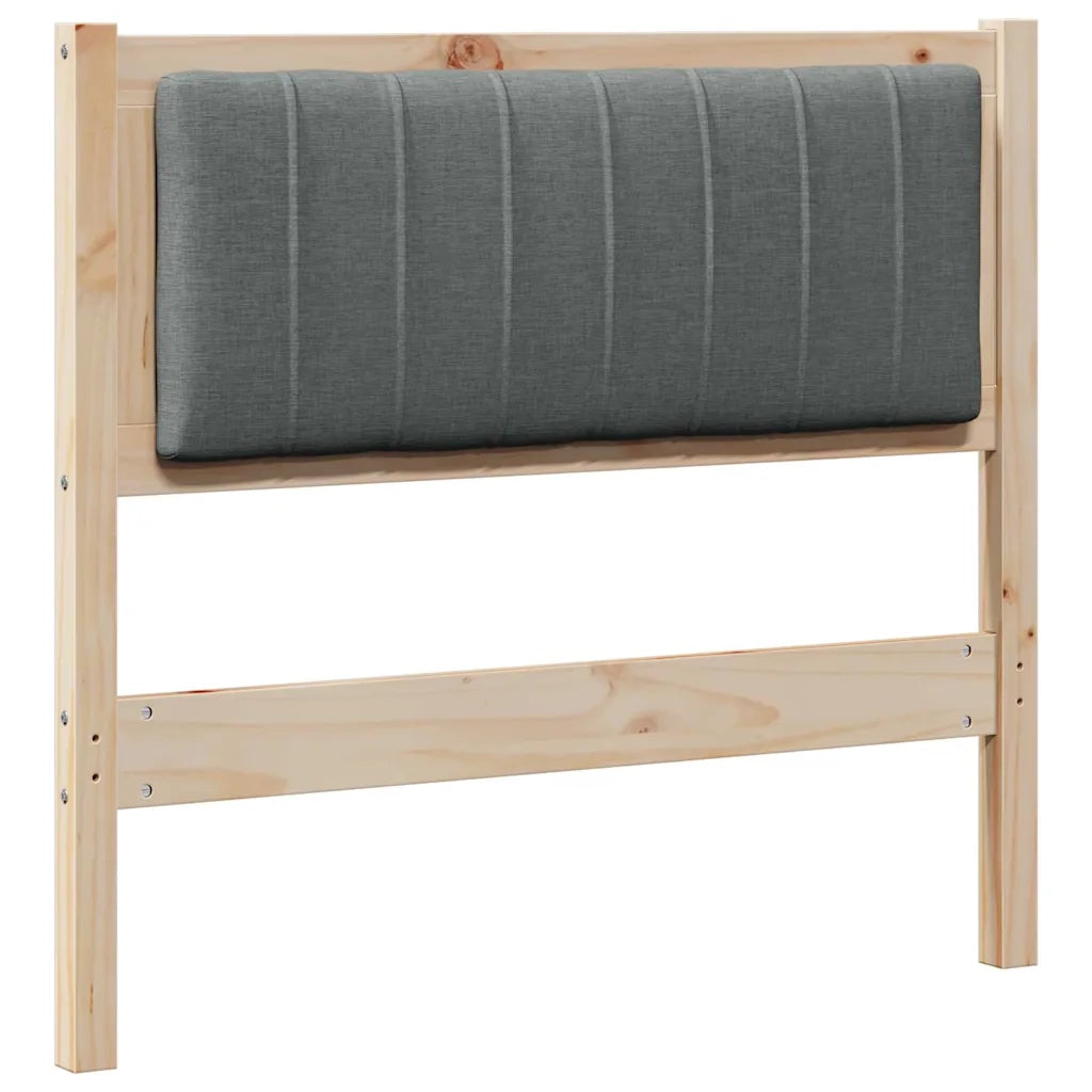 Testiera imbottita-Testiera con Cuscini-Testata Marrone 90 cm Pino massello 437356