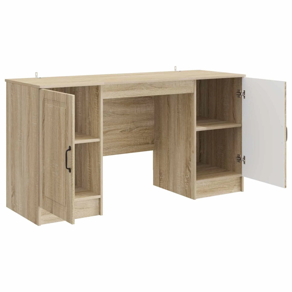 Scrivania | Tavolo da Ufficio Rovere Sonoma 142,5 x 50 x 75 cm Legno ingegnerizzato