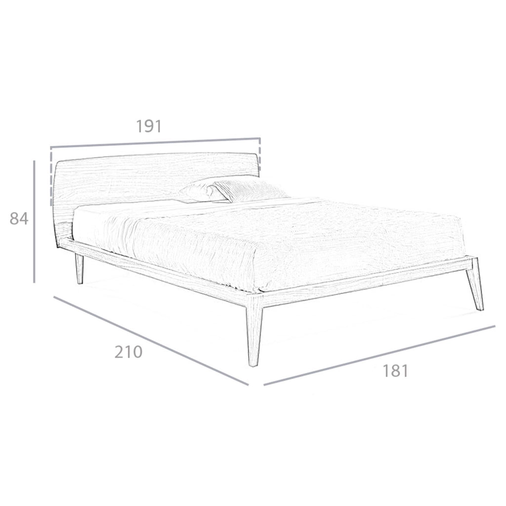 Letto in noce