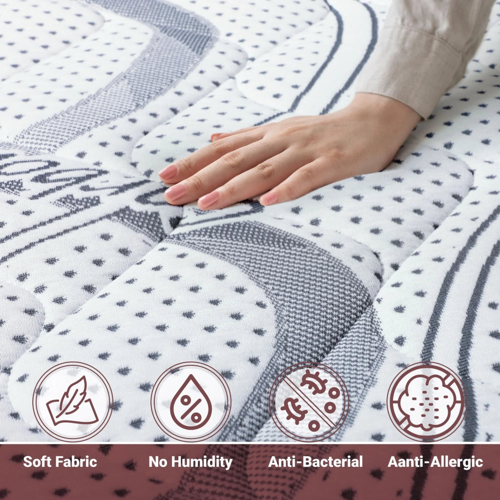Materasso in Memory Foam Matrimoniale Francese 135x210 Altezza 22 cm | Rigidità media/alta | Tessuto Anallergico e Traspirante | Proprieta' Ortopediche Automodellanti | Prodotto in Italia