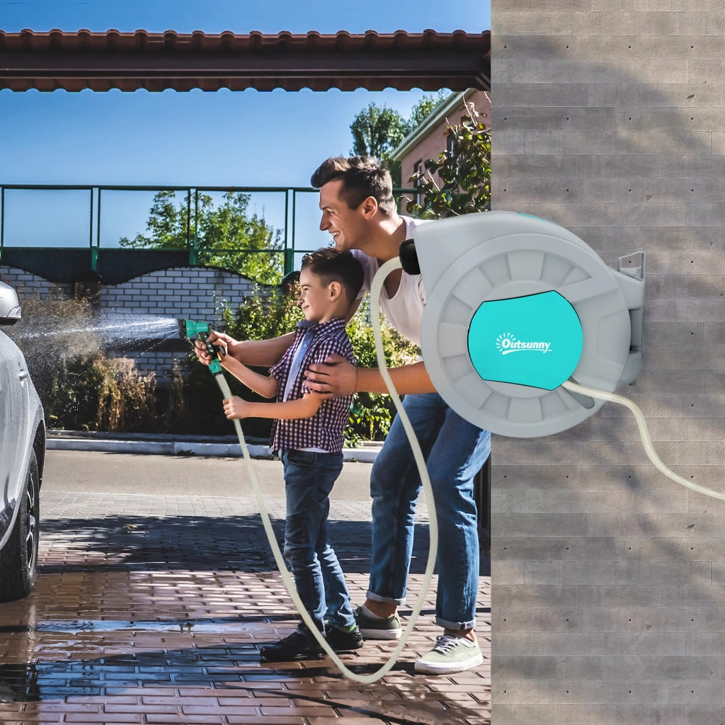 Avvolgitubo Automatico da Parete e Portatile ¨C Xylo ¨C 30+2m Verde 7 Getti