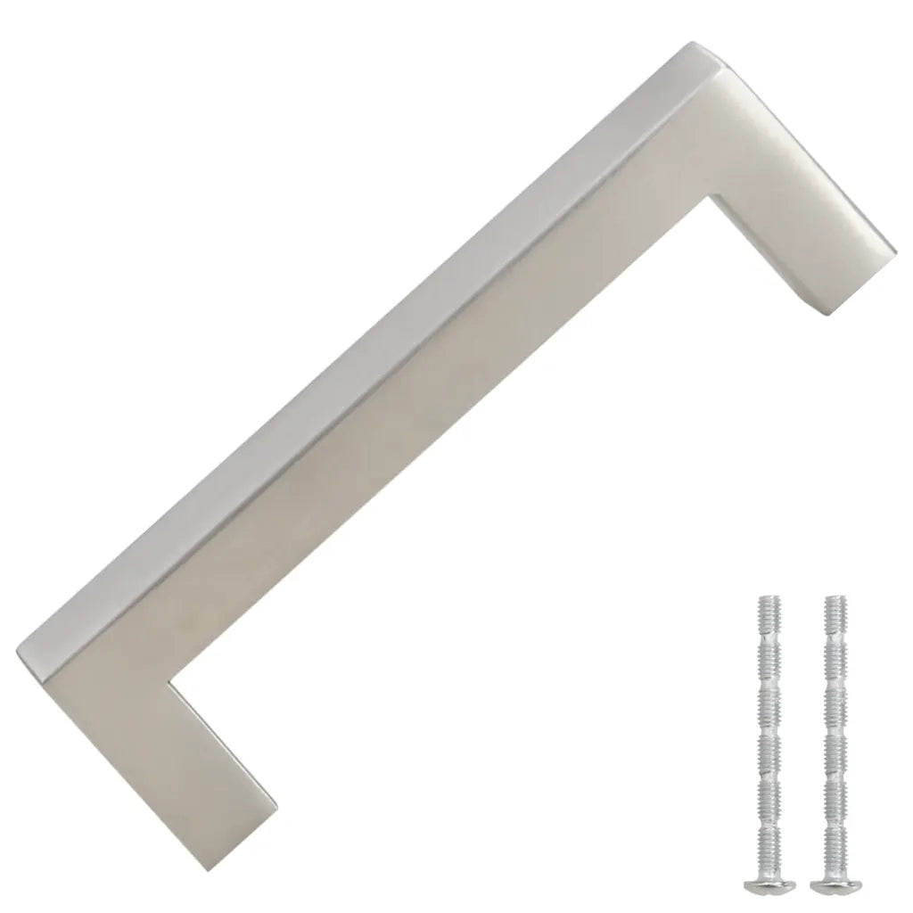 Maniglie per Mobili 10pz Argento 96mm in Acciaio Inox 155381