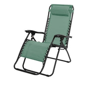 Poltrona relax da esterno colore verde 90x108x64 cm