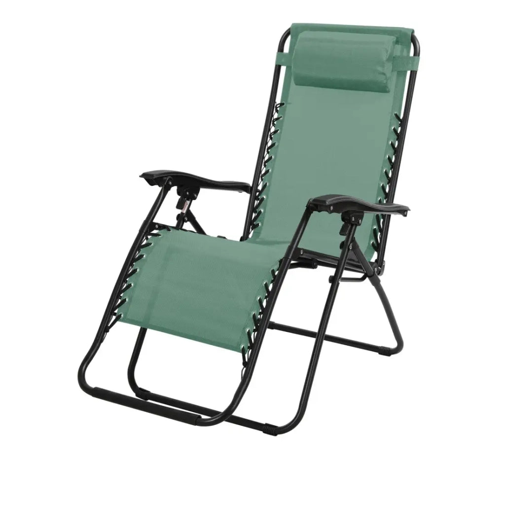 Poltrona relax da esterno colore verde 90x108x64 cm