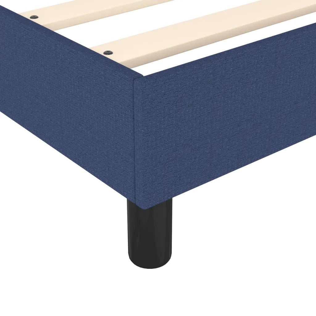 Struttura Letto a Rete a Molle Blu 160x200 cm in Tessuto 3120876