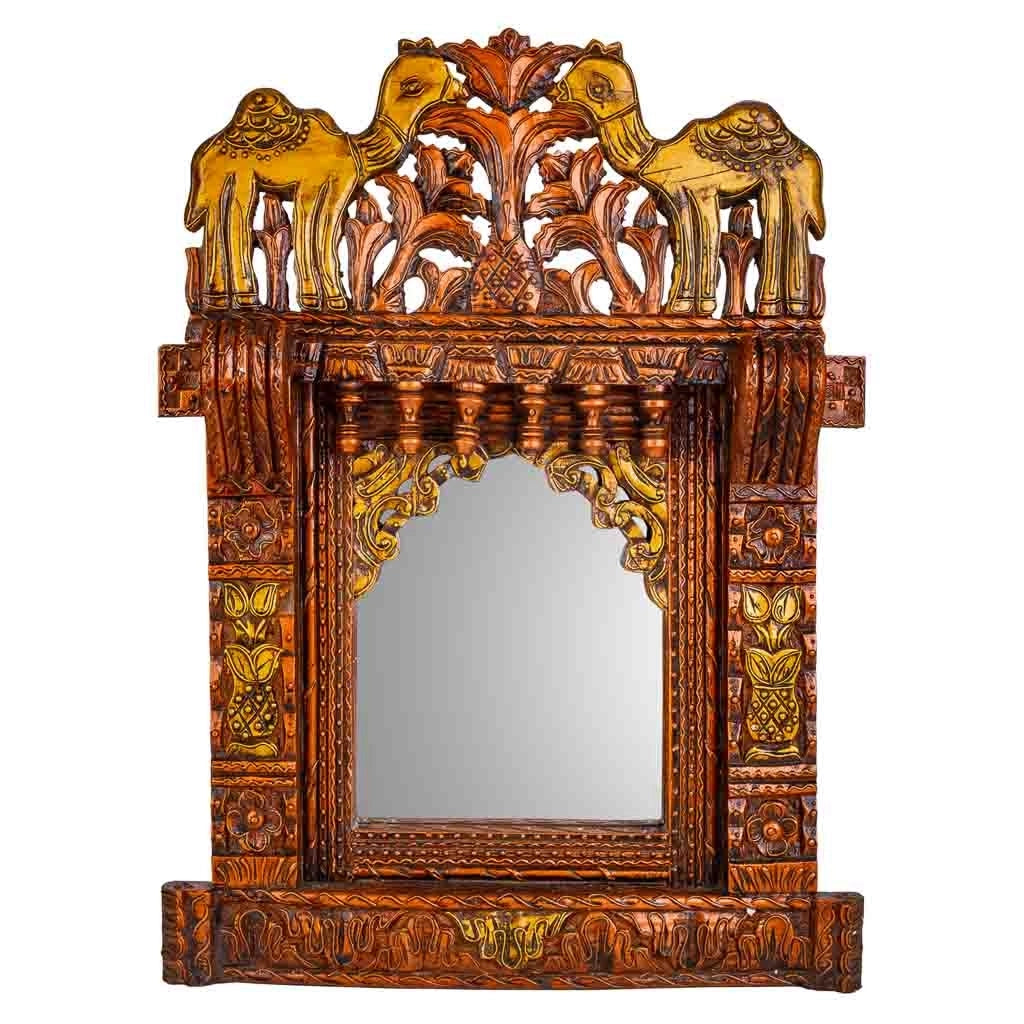 Specchio in legno 51x68x10h