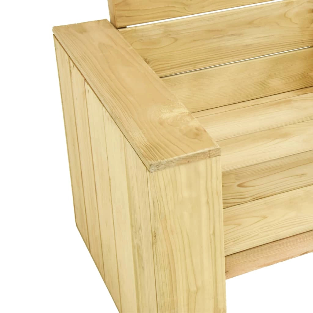 Panca da giardino mobili da esterno terrazza 179 x 76 x 76 cm legno di pino impregnato 02_0011269