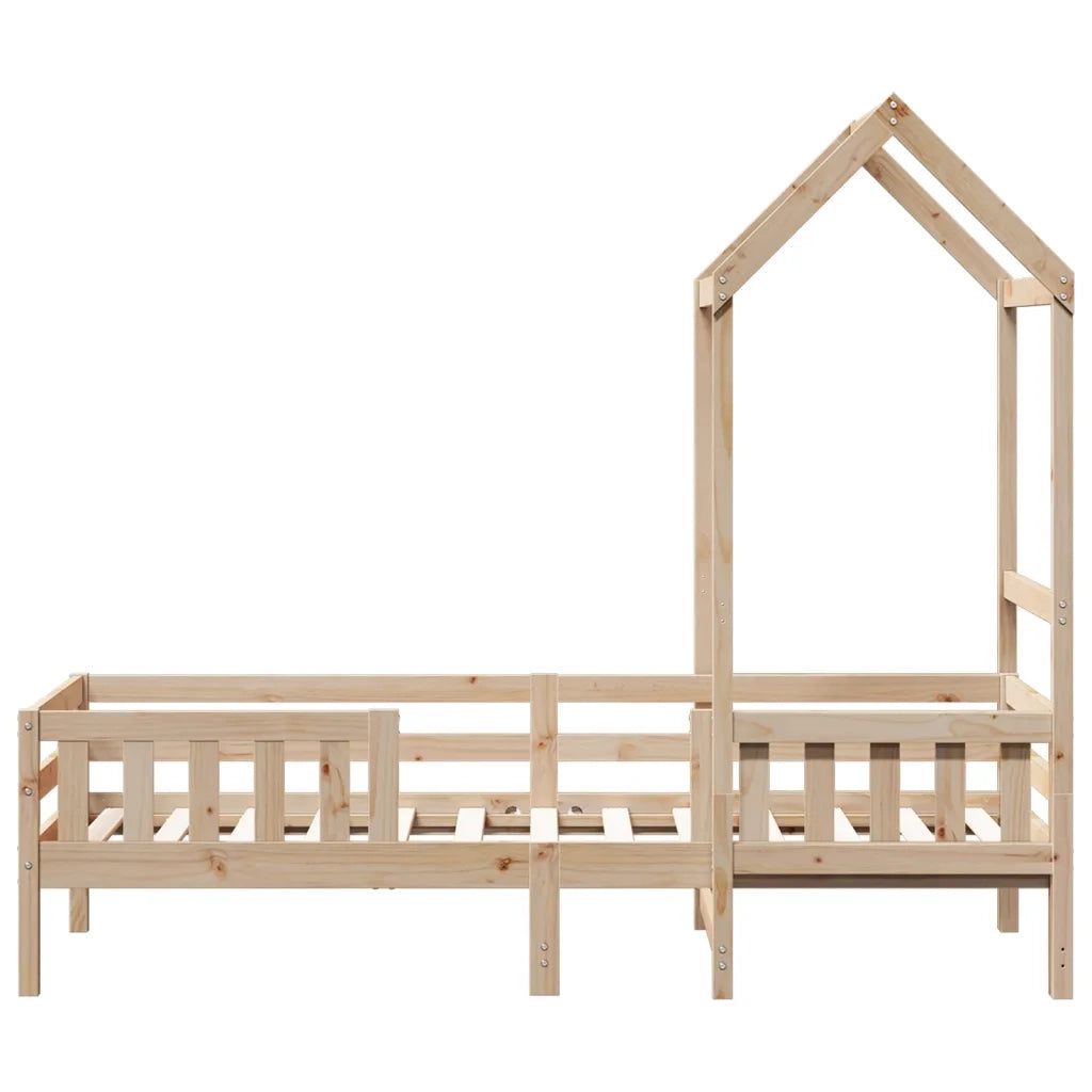 Giroletto con Tetto 80x200 cm in Legno Massello di Pino