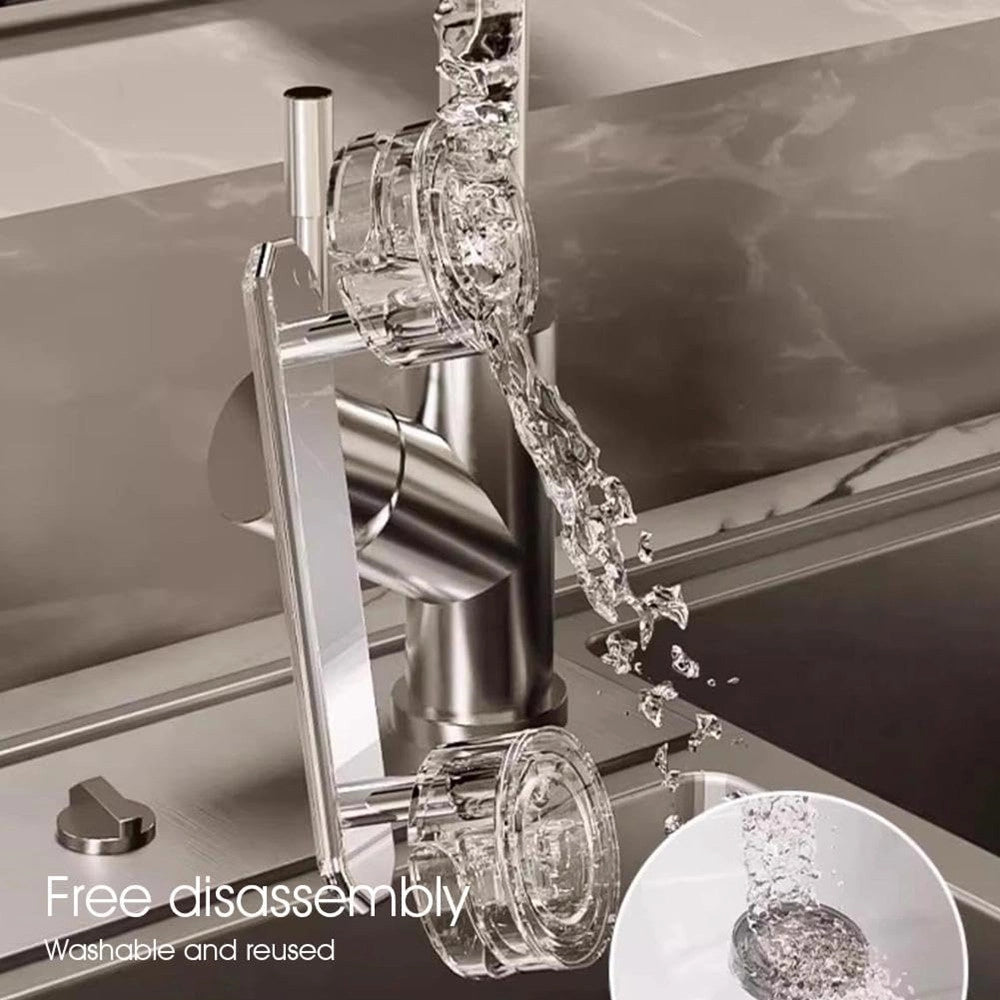 Trade Shop - Maniglia Per Porta Finestre A Ventosa Diamantata Resistente Impermeabile Rimovibile -
