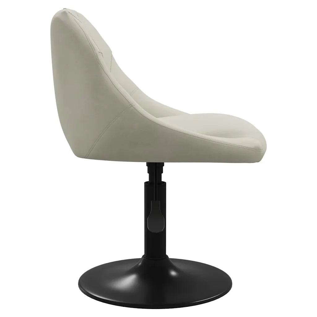Sgabello da Bar Crema in Velluto 335315