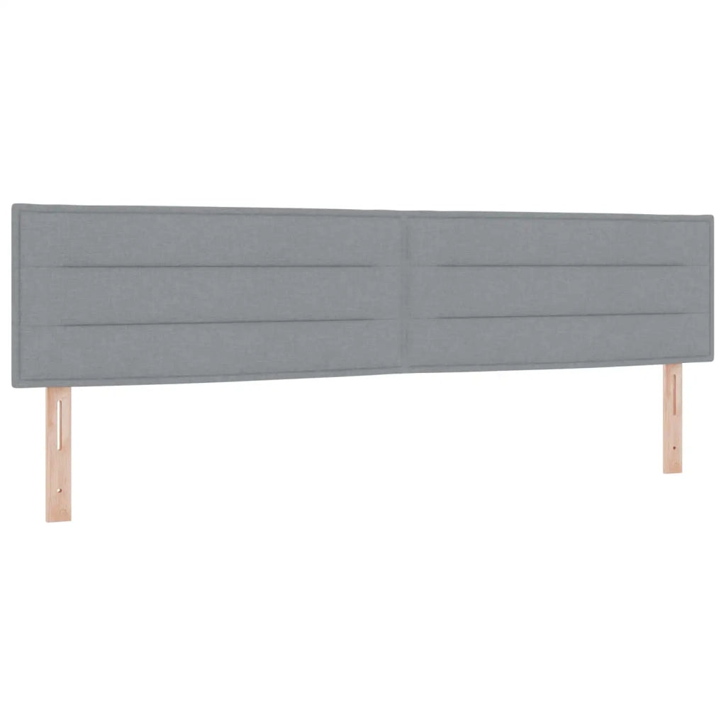 Letto box spring con materasso Grigio Chiaro 200 x 200 cm 3451538