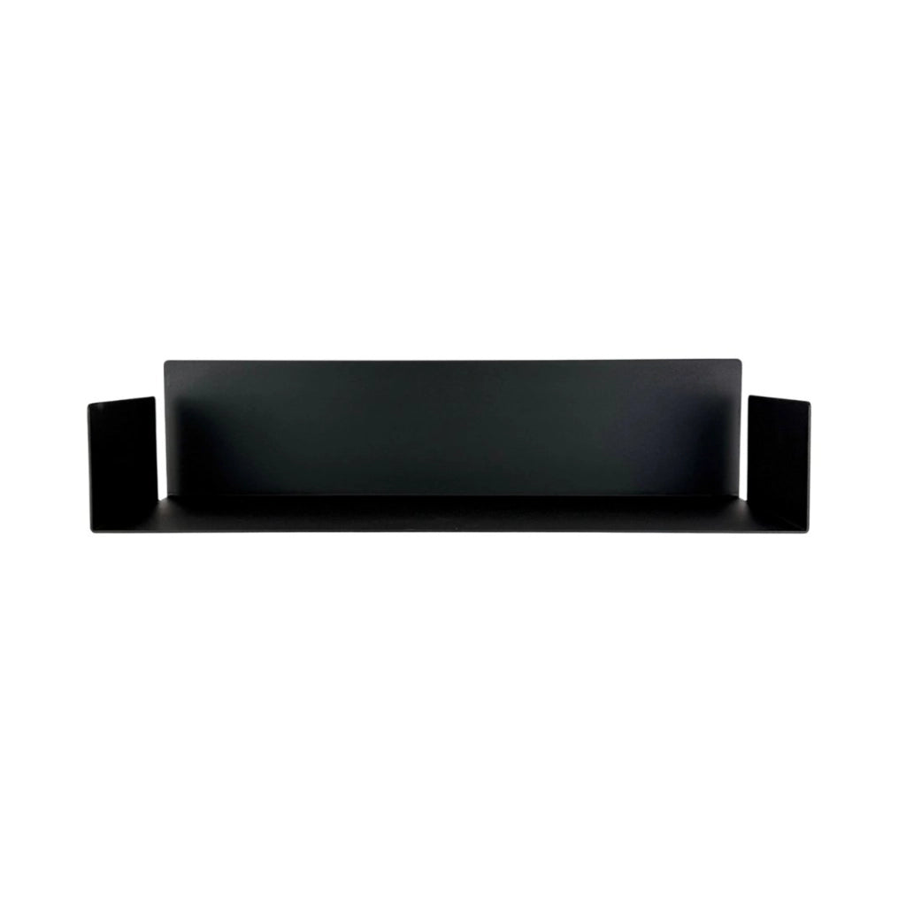 ZOI LINE180 Mensola 50 cm in Acciaio Verniciato 1,5 mm con Schiena 12 cm – Ripiano da Parete Moderno per Cucina, Bagno, Ingresso e Soggiorno Colore Mensole: Nero