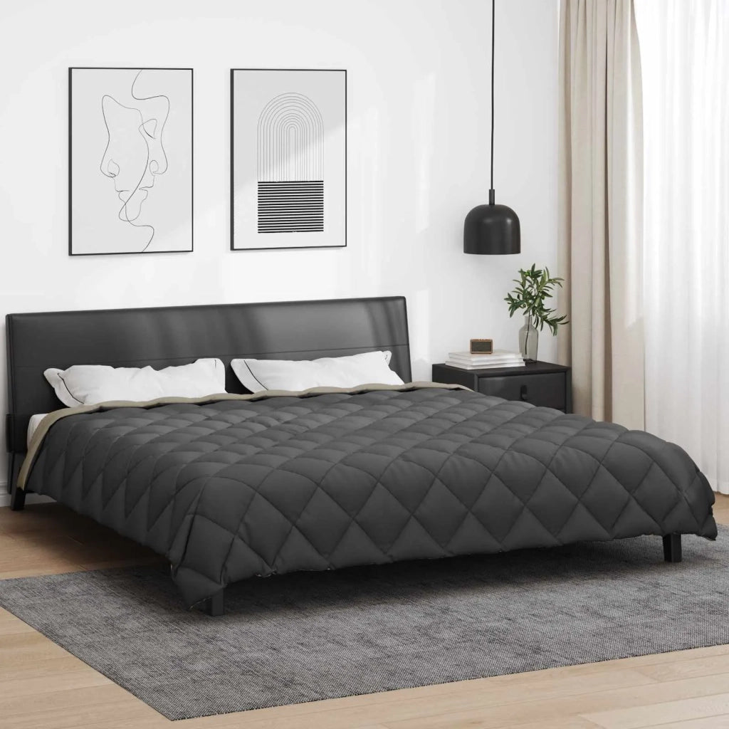 Duvet Invernale Grigio chiaro e Antracite 240 x 260 cm 42025763