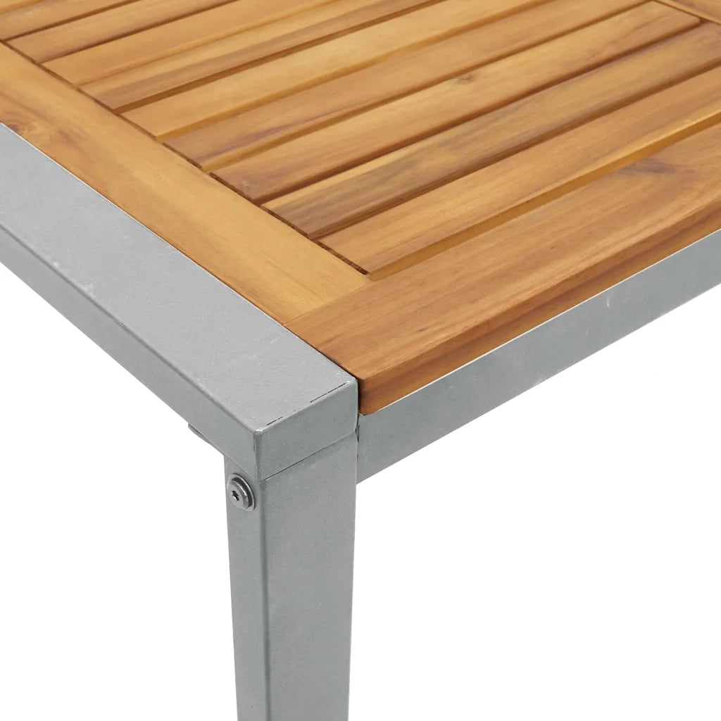 Set da Pranzo per Giardino 7 pcs Grigio 3284362