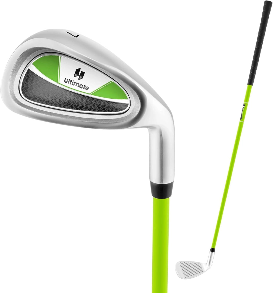 Junior #7 Iron per Bambini, Mazza Individuale per Ragazzi e Ragazze con Asta in Fibra di Vetro e Testa Coperta, Mazza da Pratica Junior, Mano Destra, 76 CM, Età 8-10