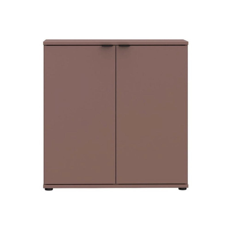 Mobile multiuso Segno con due ante L 80 cm. colore terracotta