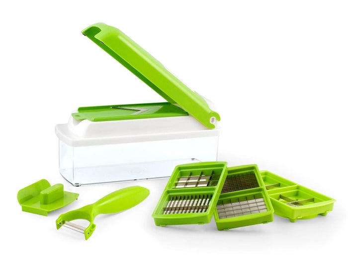 Affetta tutto slicer set pro 13 pezzi in plastica con contenitore