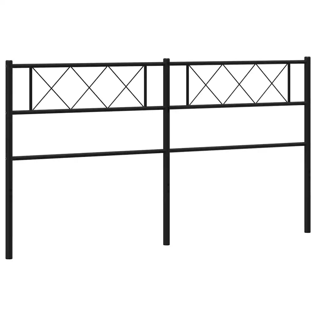 Testiera | Testata di Ricambio in Metallo Nero 193 cm