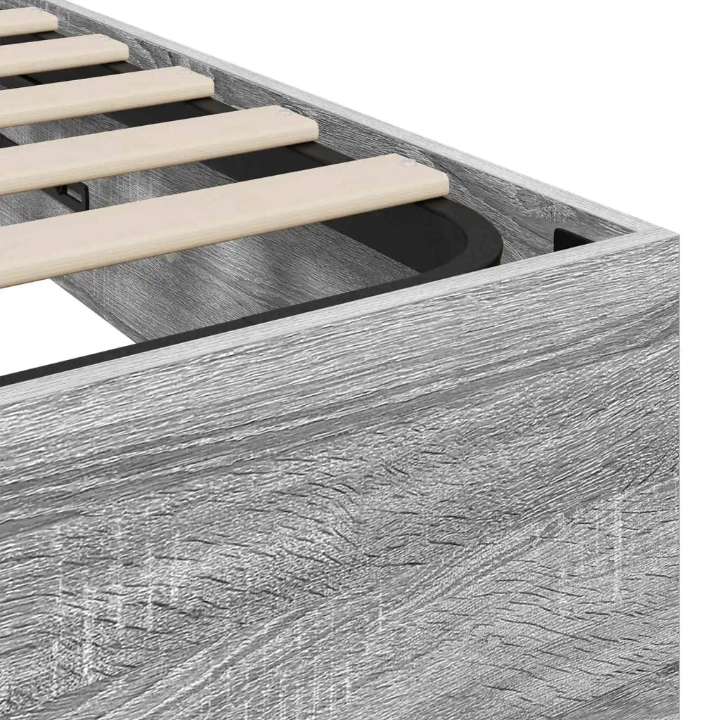 Letto ottomano Sonoma grigia 193 x 75,5 x 25 cm 3409306