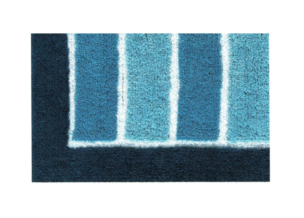 Tappeto Da Bagno Antiscivolo Disegno Line Colore Blu - 50x80 - Blu