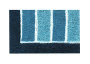 Tappeto Da Bagno Antiscivolo Disegno Line Colore Blu - 50x80 - Blu