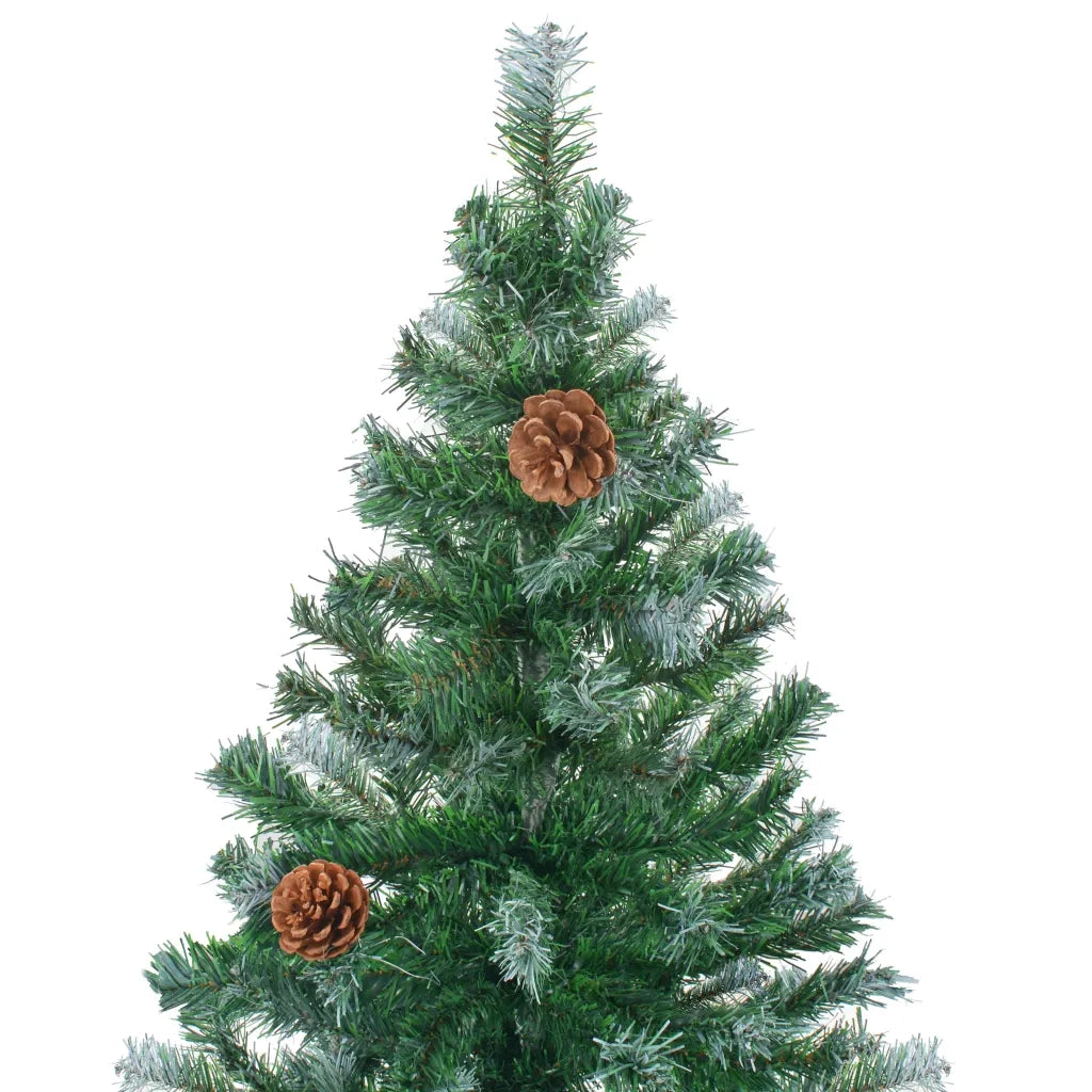 Albero di Natale Artificiale-Albero Natalizio con Pigne 180 cm