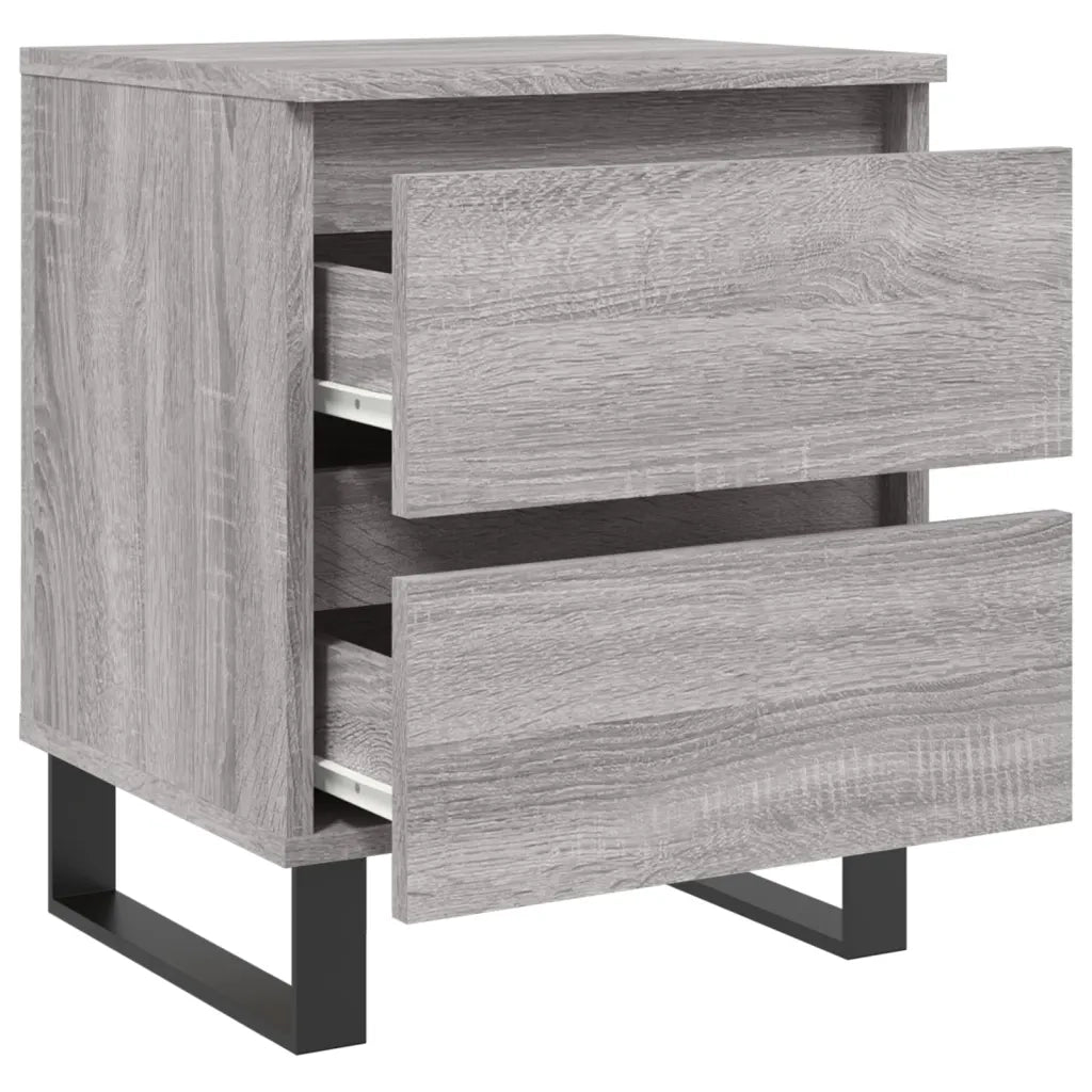 Comodino | Armadio da Notte | Mobiletto da notte Grigio Sonoma 40x35x50 cm in Legno Multistrato