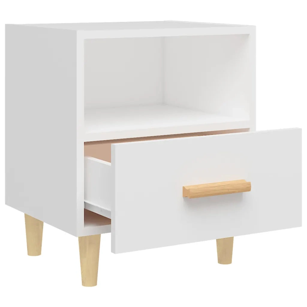 Comodino Bianco 40x35x47 cm 812006