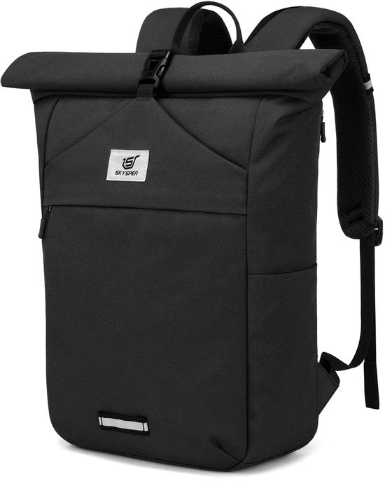 Borsa a Rolli per Uomo e Donna Grande Borsa da Scuola per Adolescenti con Tasca per Laptop Borsa a Rolli per Viaggio Unisex Borsa per la Giornata per Università Lavoro e Bicicletta