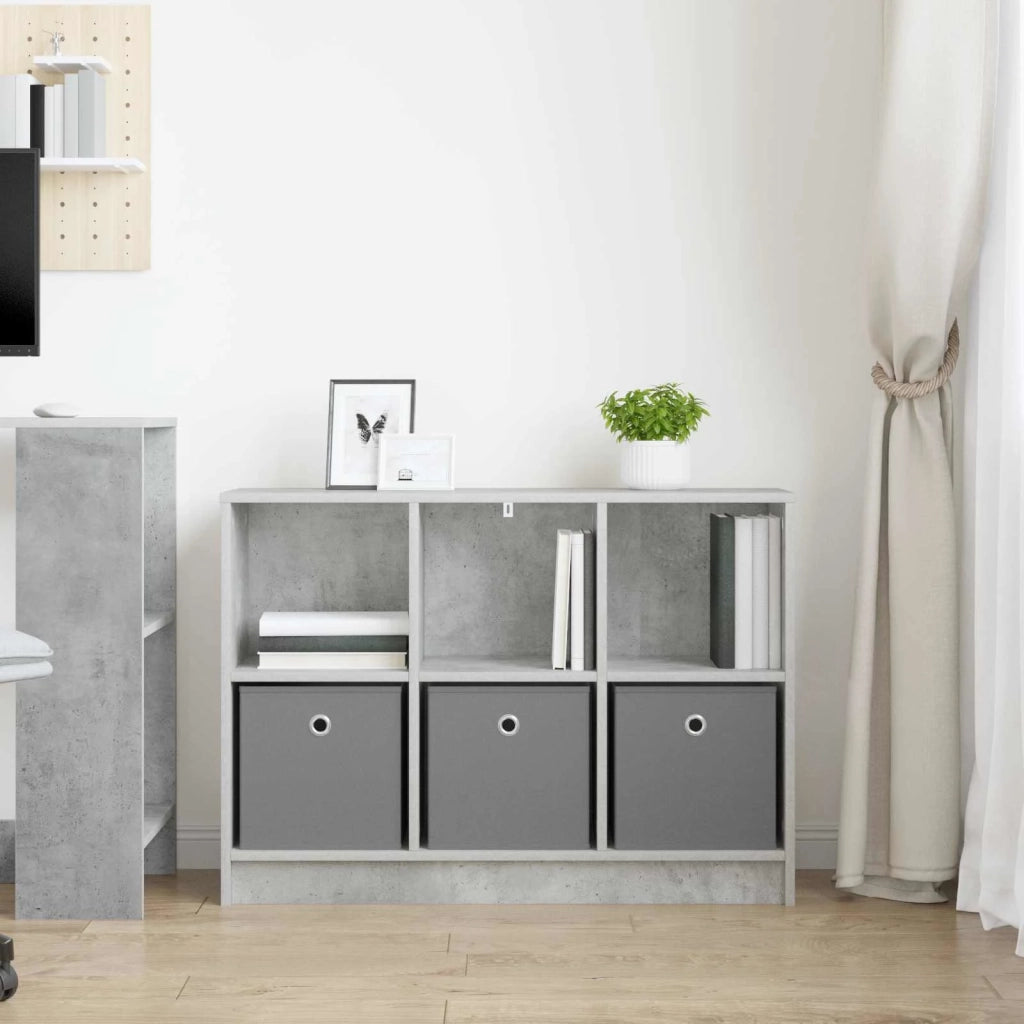 Credenza con cassetto Grigio cemento 88,5 x 27,5 x 63,5 cm 8000511
