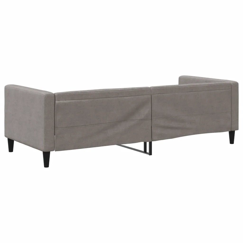 Letto singolo | Letto per adulti | Letto da Giorno Tortora 80x200 cm in Tessuto