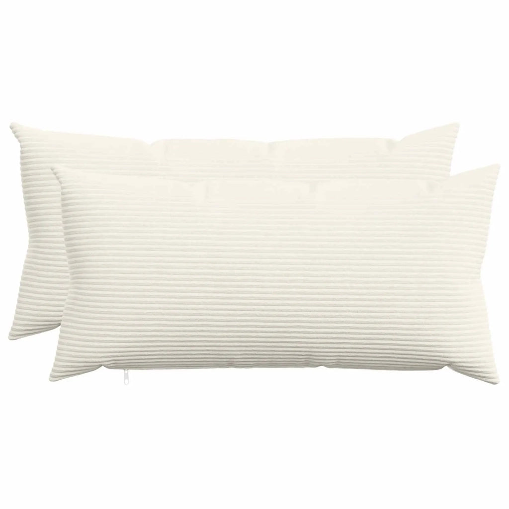 Federa 2 pcs HEERLEN Crema 40 x 80 cm corduroy 909907