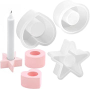 3 pezzi di Muffa per Candelabro in Silicone per Arredamento di Ambiente