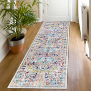 Tappeto Boho per ingresso 50x150 cm con superficie antiscivolo, lavabile, per cucina, soggiorno, camera da letto, colorato.