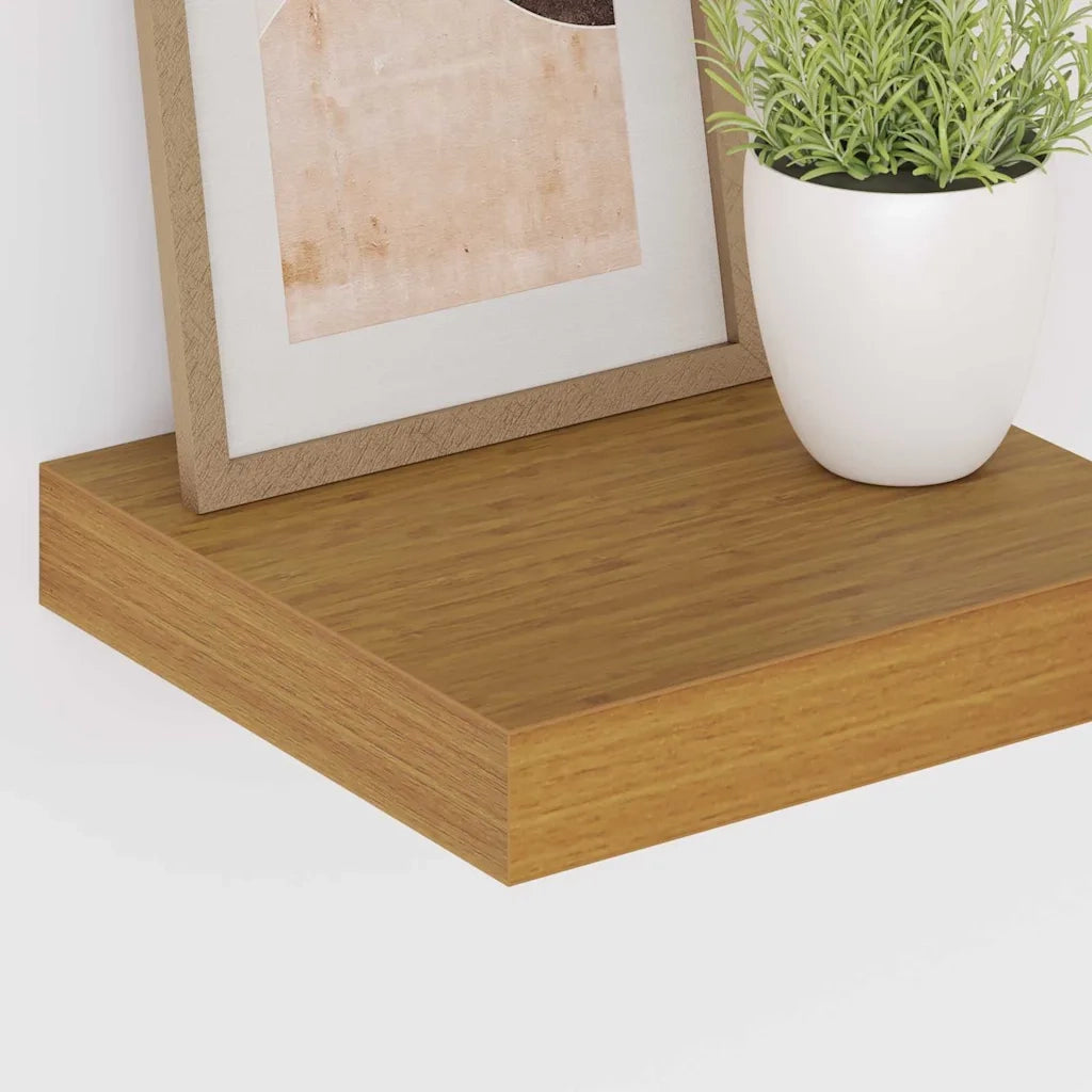 Scaffale da parete | Ripiano a parete | Mensola a parete Beige 23 x 23,5 x 4 cm Legno multistrato