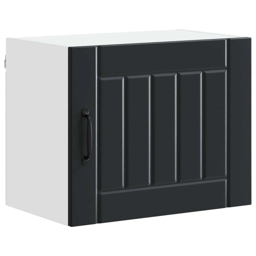 Pensile da cucina | Armadietto a muro LUCCA 2 pz Nero 50 x 31 x 40 cm