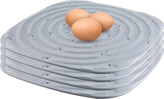 4 pezzi di pagliericci per galline - abitacolo per galline - lenzuola per galline - cuscini per nido di polli (grigio)