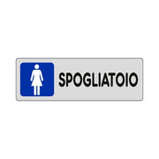 ETICHETTA 'SPOGLIATOIO DONNA' 15x5 cm - 10 pezzi