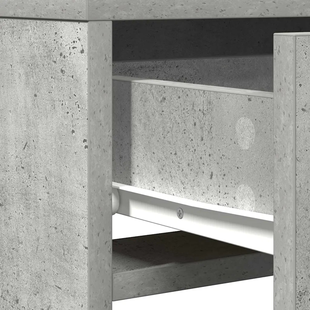 Toeletta | Tavolo da Trucco Grigio 50 x 41 x 140 cm Legno multistrato