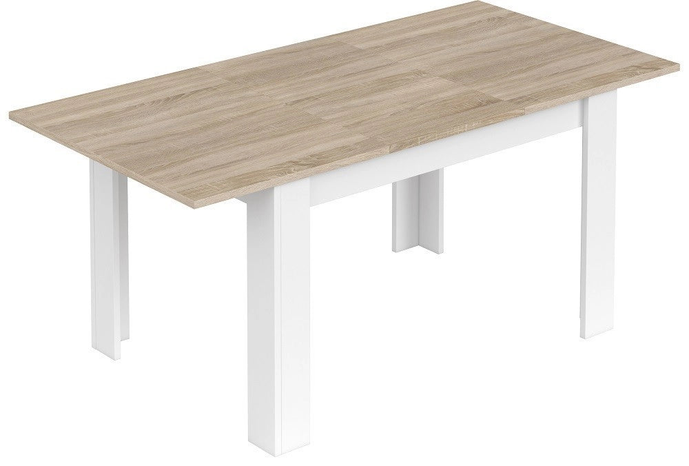 KIT TAVOLO KENDRA ALLUNGABILE 90X140/190X78H ROVERE / BIANCO