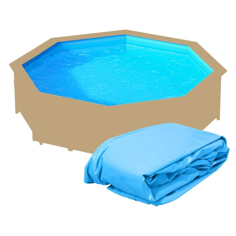 Liner Di Ricambio Per Piscina In Legno Northwood Ottagonale -  5,80 X H.1,30 M Azzurro - Spessore 0,75 Mm Dimensione piscina: Ø 4.30 m, Colore: Azzurro