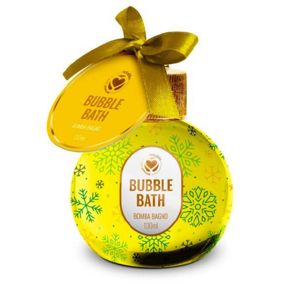 Trade Shop - Sapone Da Bagno 100ml Seta Blu Bubble Bath Idea Regalo Natalizio Colore Giallo -