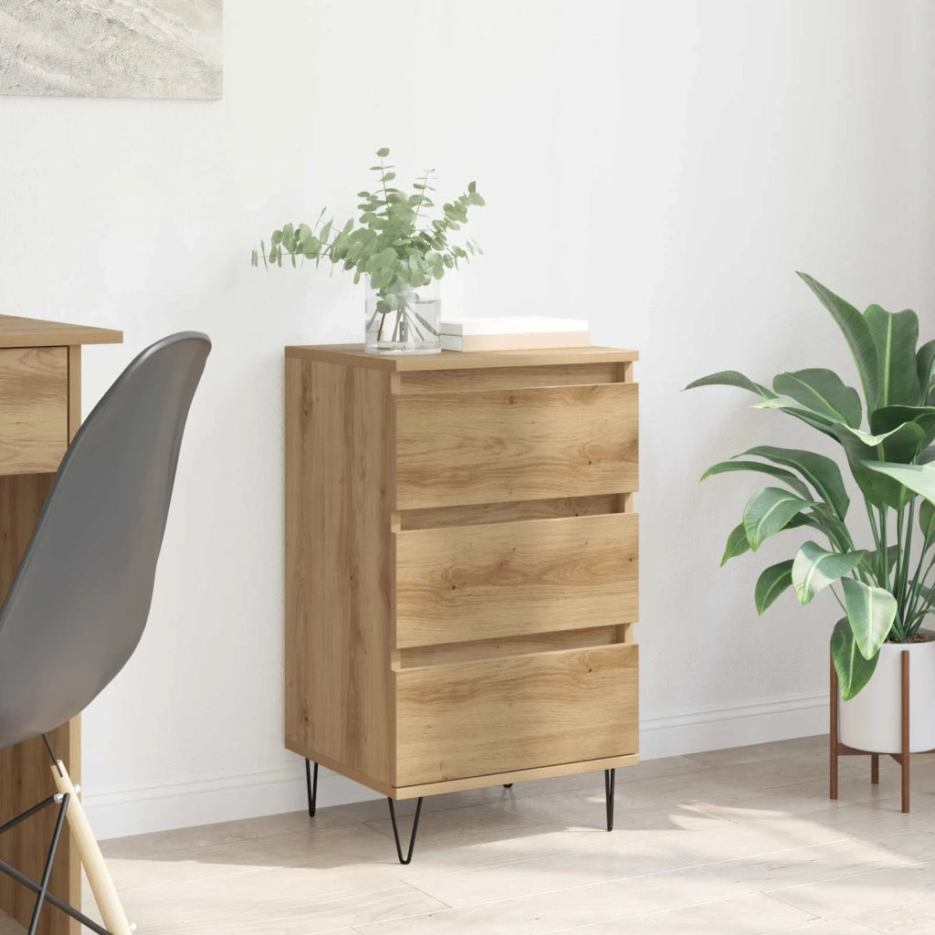 Credenza | Madia | Buffet da pranzo | Armadio da pranzo con cassetto Rovere artigianale 40 x 35 x 70 cm