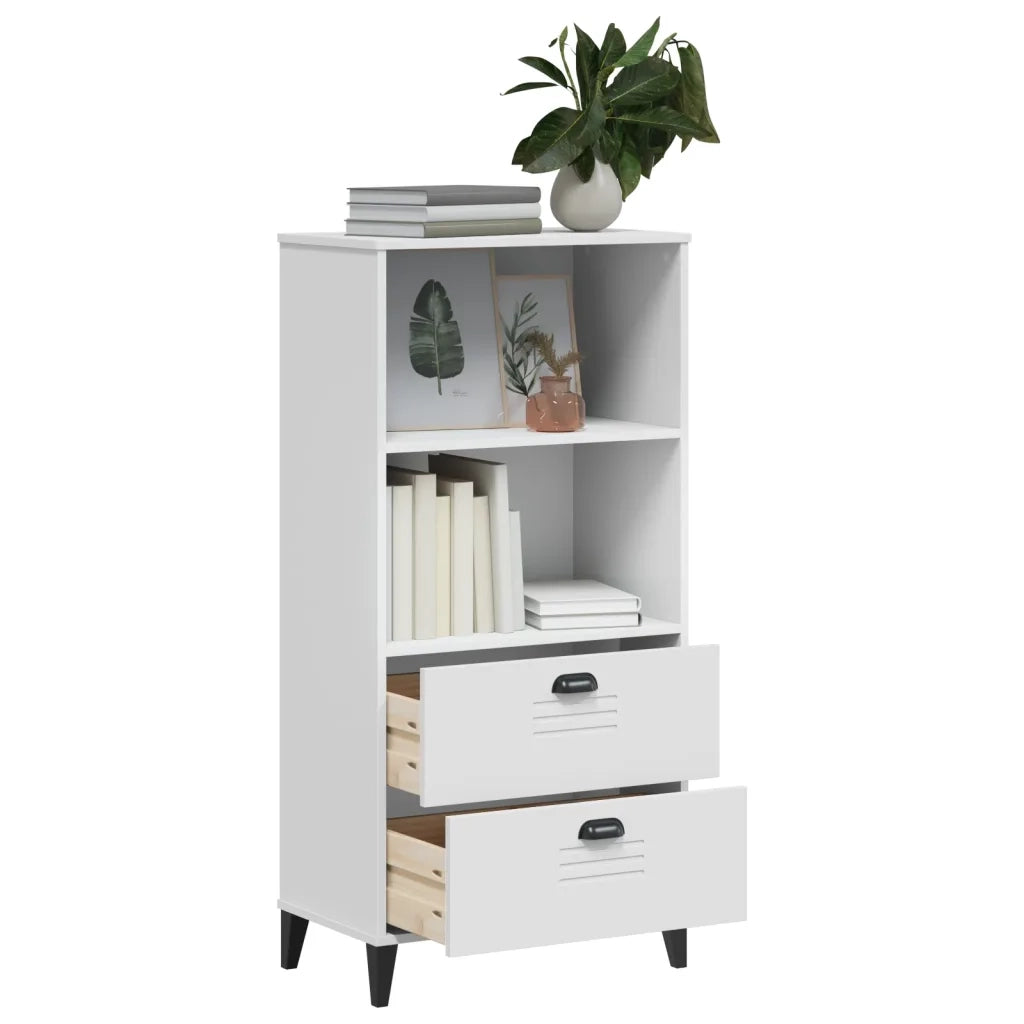 Libreria VIKEN Bianca 60x35x123 cm in Legno Multistrato 374947
