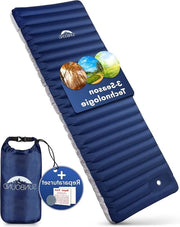 Matrimoniale piastra di supporto per tende con isolamento 12 cm - miglior comfort di sonno - piastra di supporto per tende gonfiabile con pompa integrata - ideale per campeggio road trip tende esterne